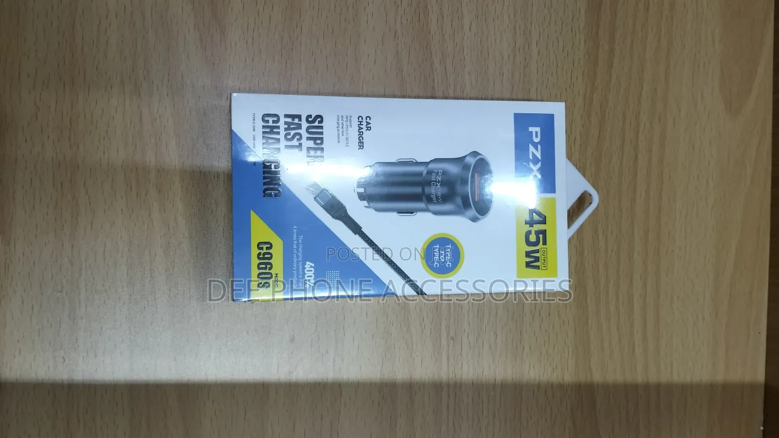 PZX 45w Super Fast Car Charger
