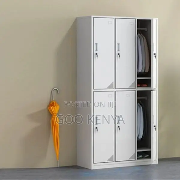Office Cabinet ; 6-Locker Metallic Office Cabinet