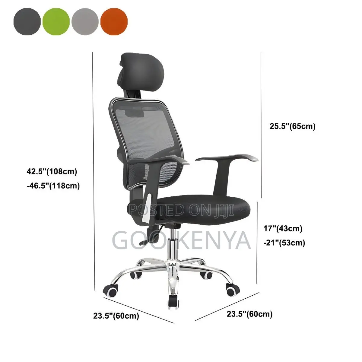Office Chair ; High-Back Orthopedic Office Chair