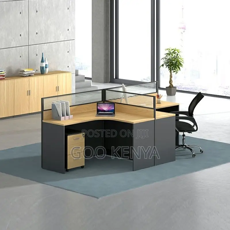 Office Desk ; 2-Way Curved Office Workstation