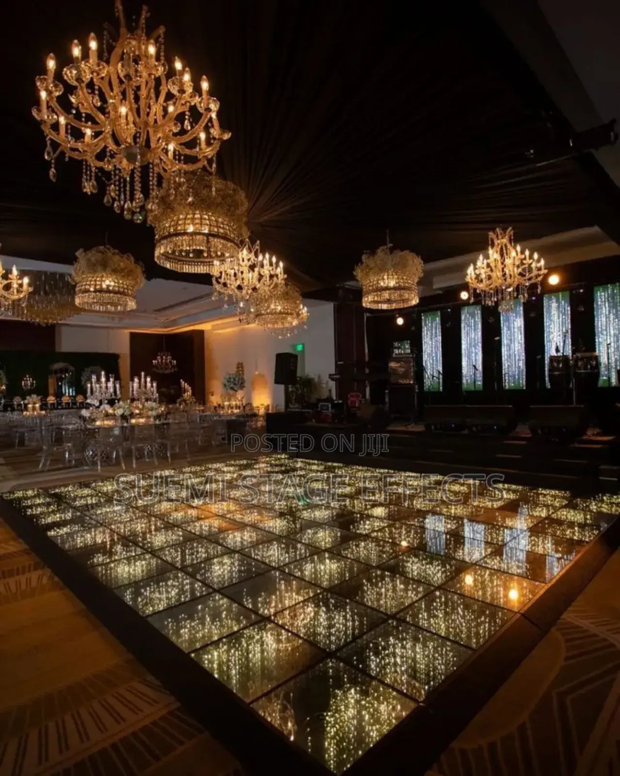 Elegant Glass Dance Floor for Weddings – For Hire