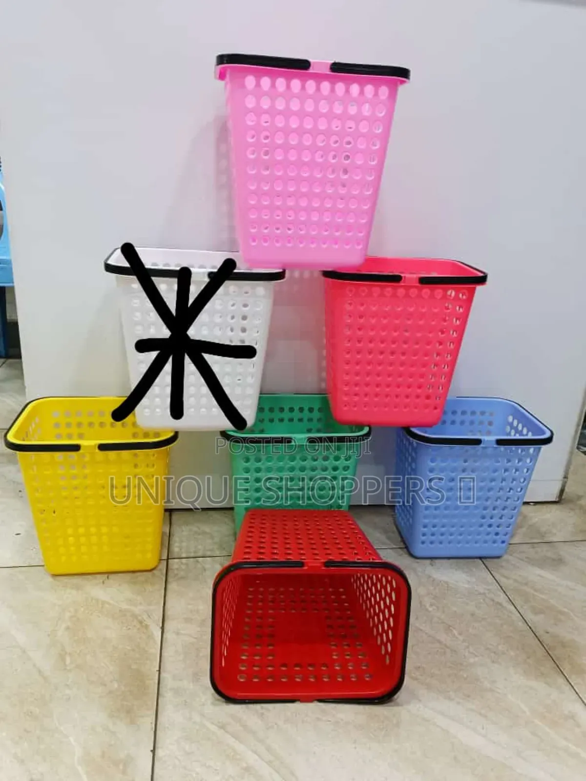 Multi Purpose Plastic Basket Per Set of 3