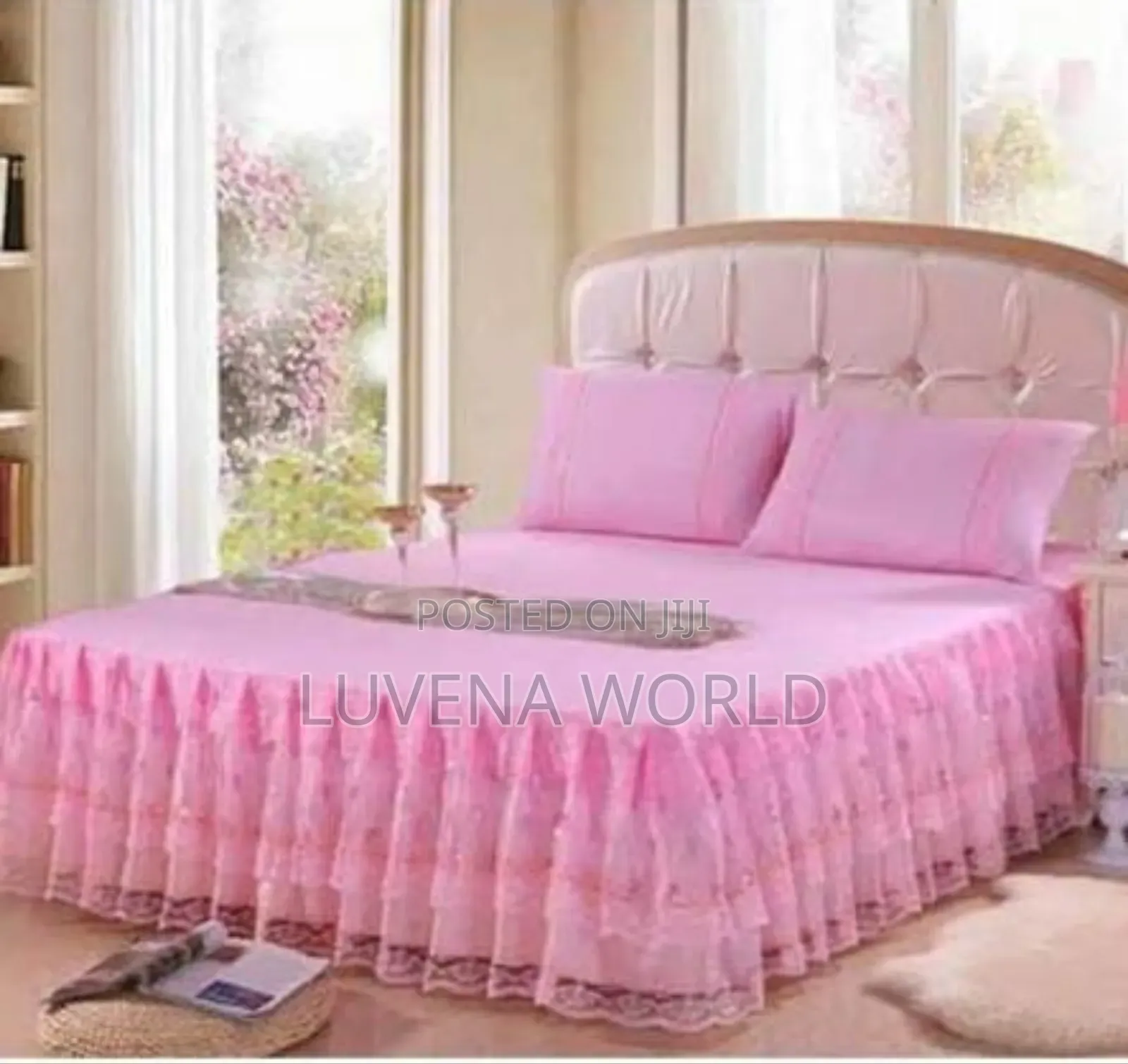 Pink Bedskirt