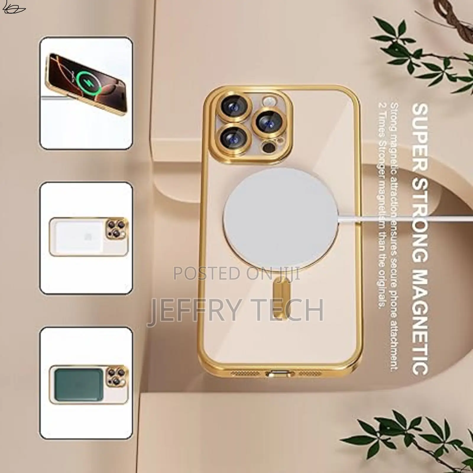 Misea Magnetic for iPhone 16 Pro Max Plated Case