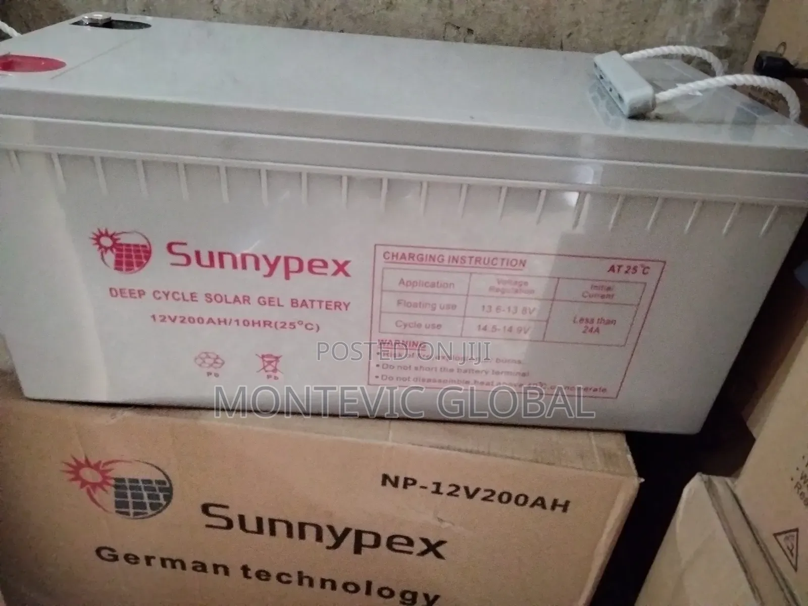 Sunnypex Solar Battery 200ah 12volts