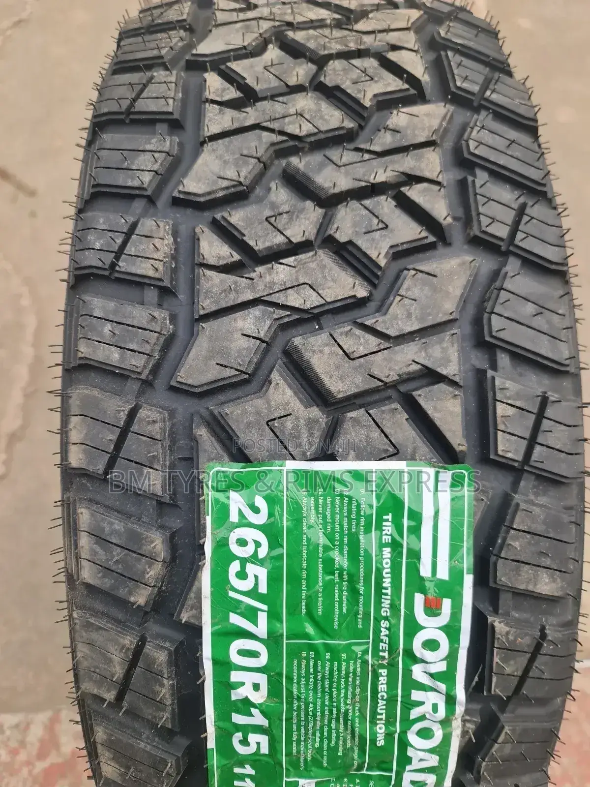 265 /70 R15 Dovroad Tyres (All Terrrain)