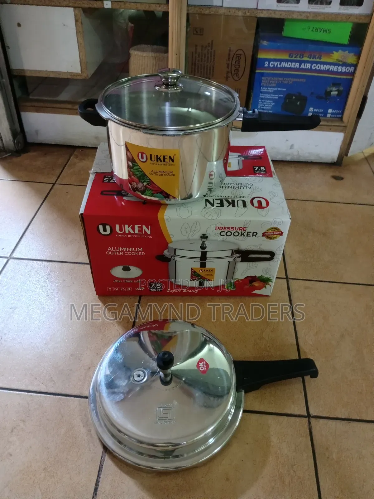 7.5 LTR Pressure Cooker/Uken Aluminium Pressure Cooker 7.5l