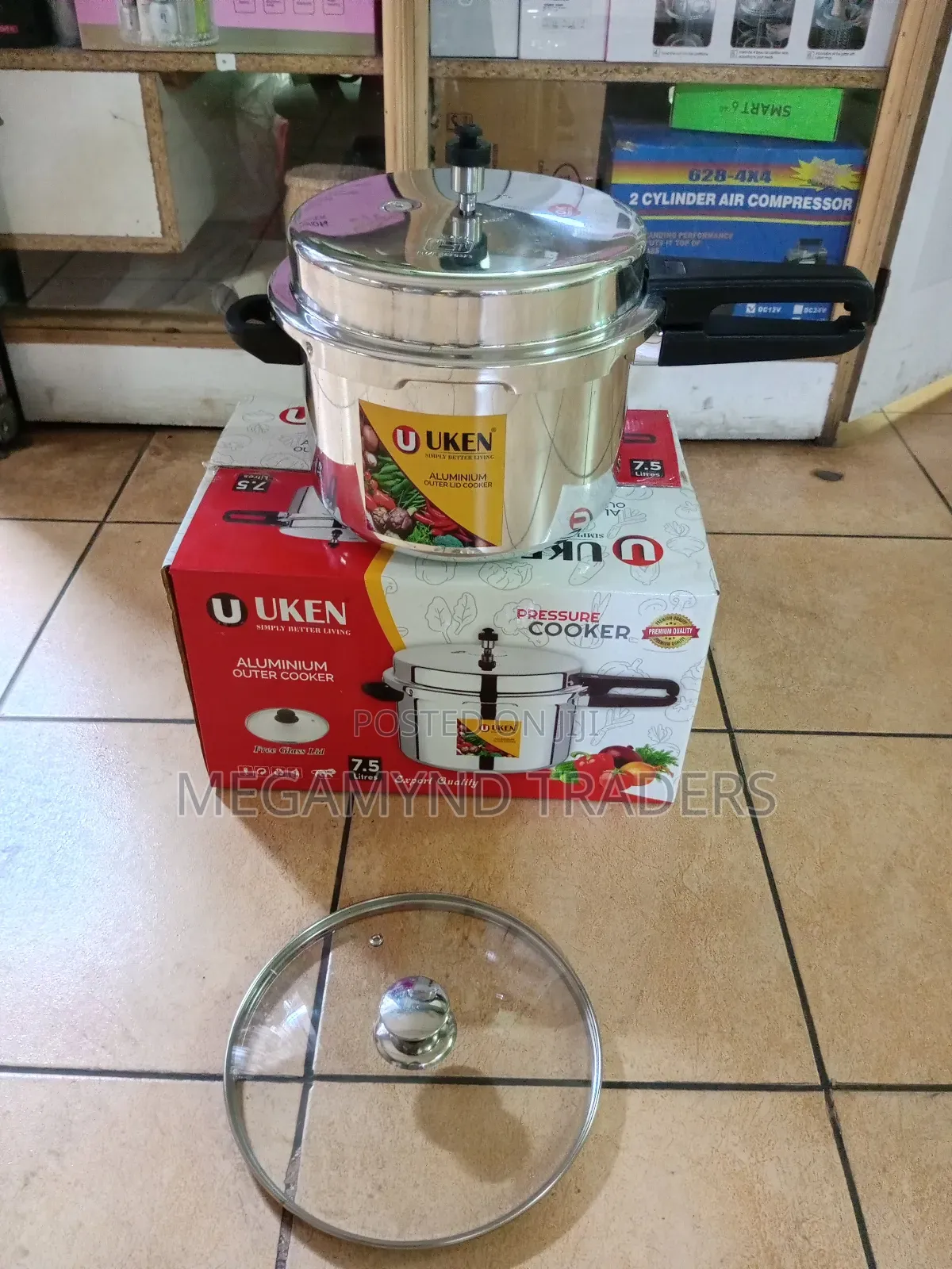 7.5 LTR Pressure Cooker/Uken Aluminium Pressure Cooker 7.5l