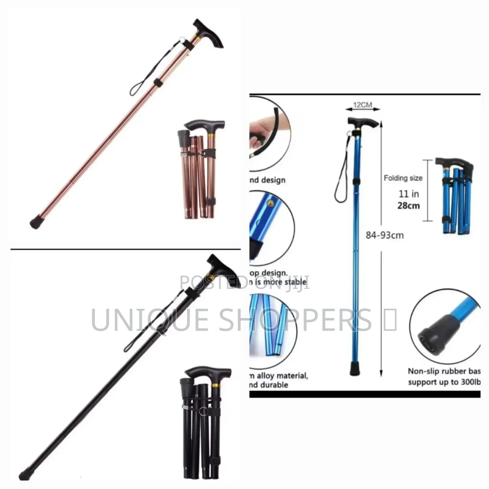 Foldable Walking Stick Easy to Fold/Carry Ideal for Trekking