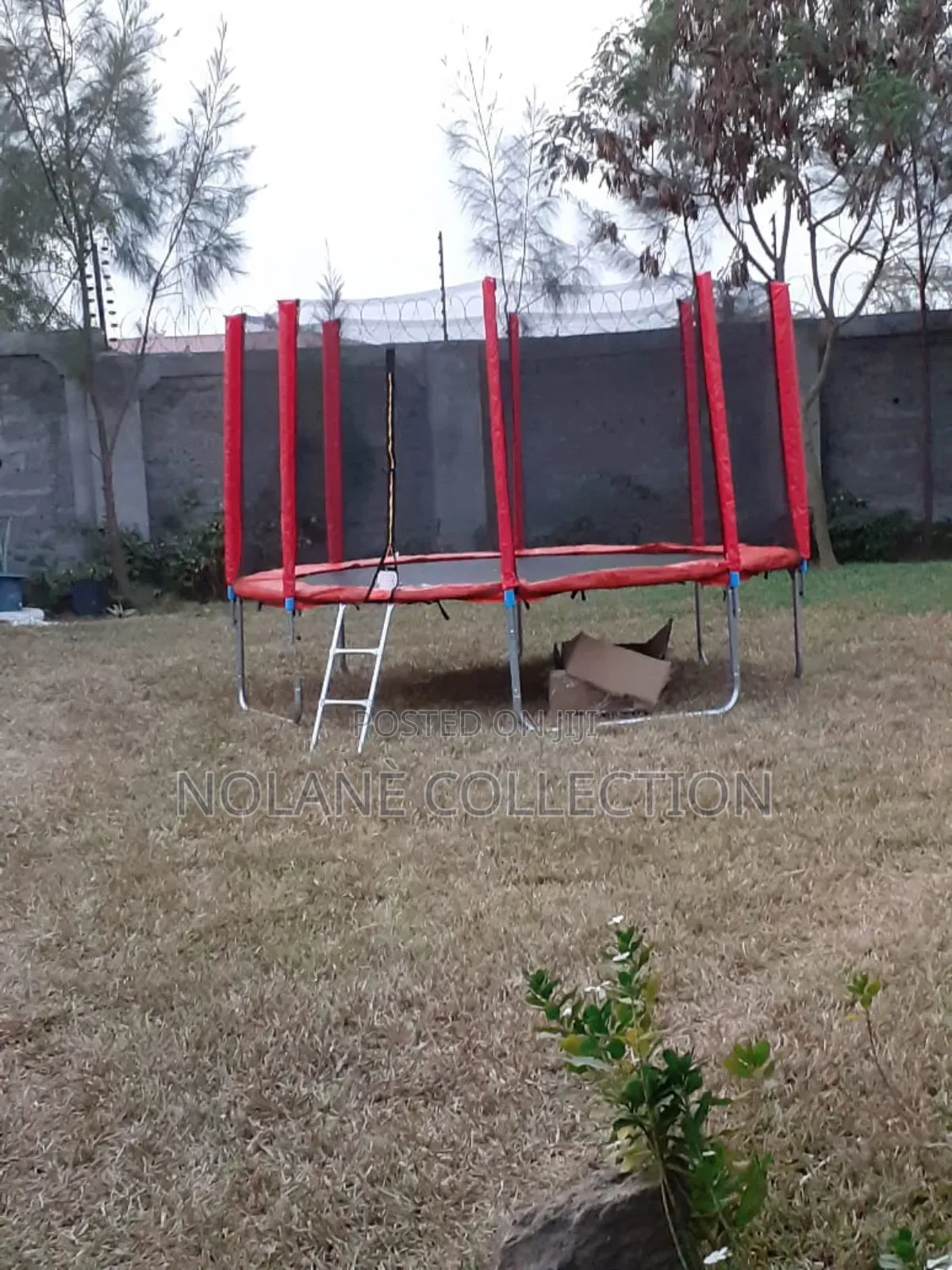 10ft Trampoline, 10ft Trampoline With Safety Enclosure Net and Ladder