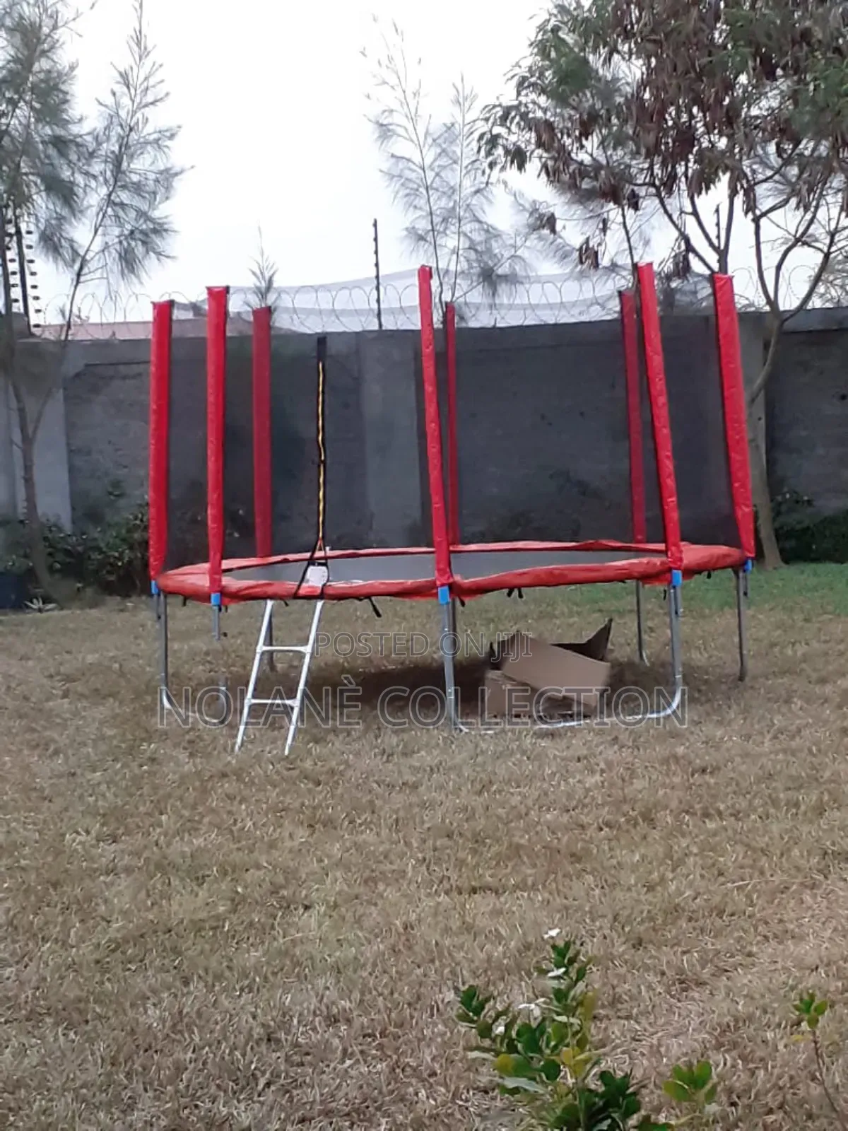 10ft Trampoline, 10ft Trampoline With Safety Enclosure Net and Ladder
