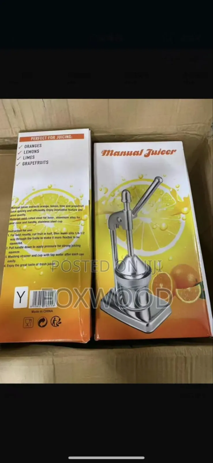 Stainless Steel Manual Hand Press.