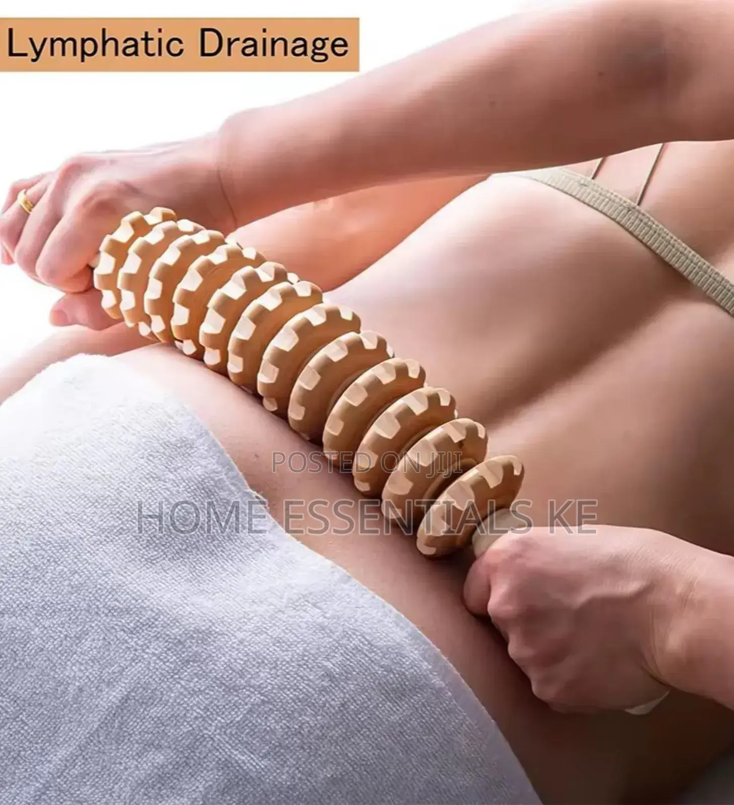 *Curved Wood Massage Roller Stick Cellulite Massage*