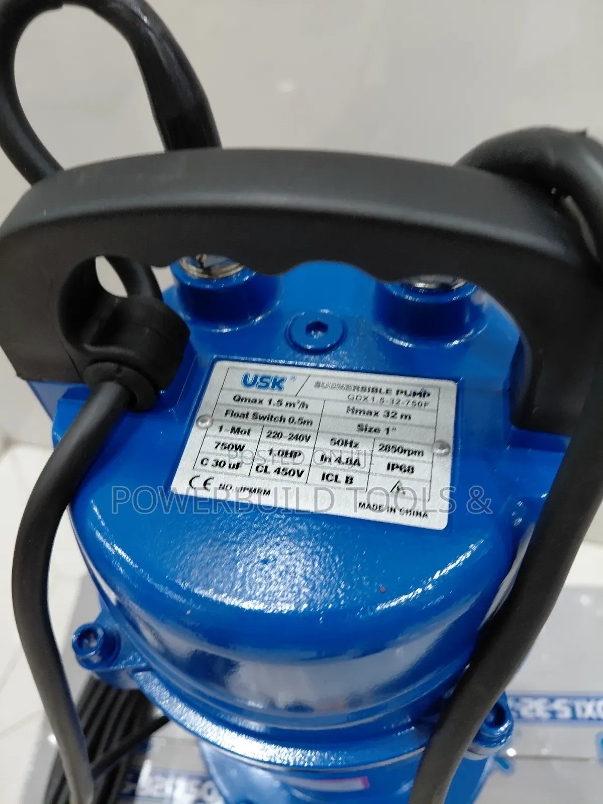 Usk Shallow Well Submersible Pump 1hp With Floater