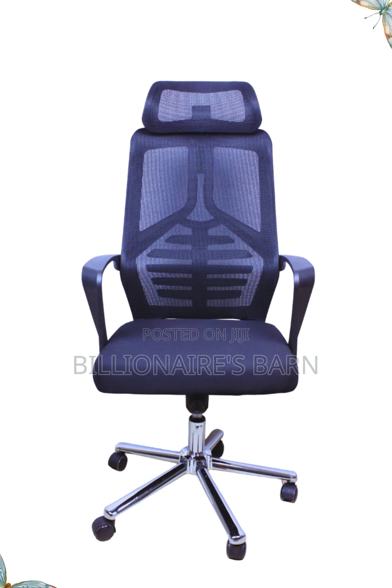 Office; Pro, Premium Mesh Ergo Chair With Lumbar Support