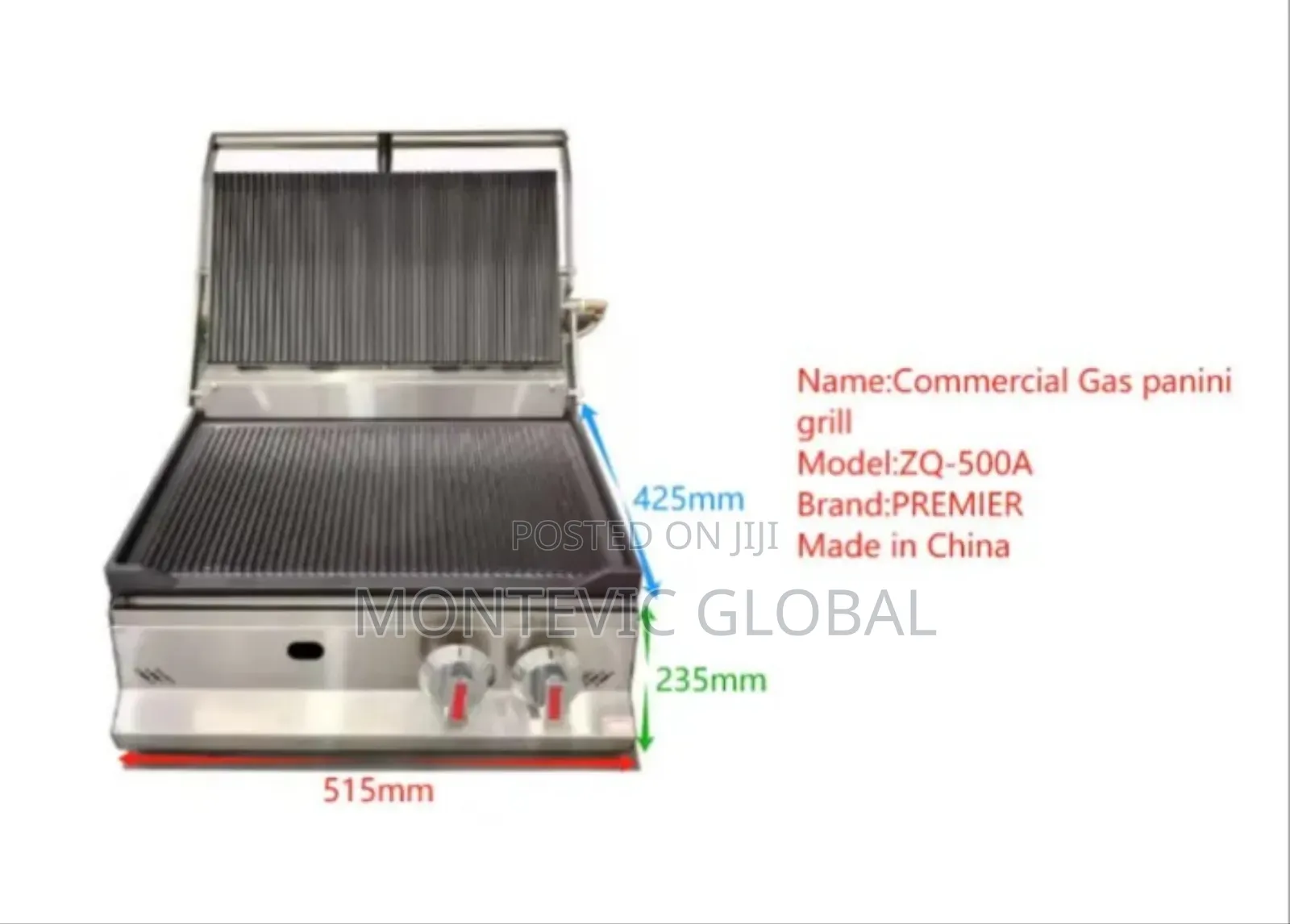 Commercial Gas Panini Grill