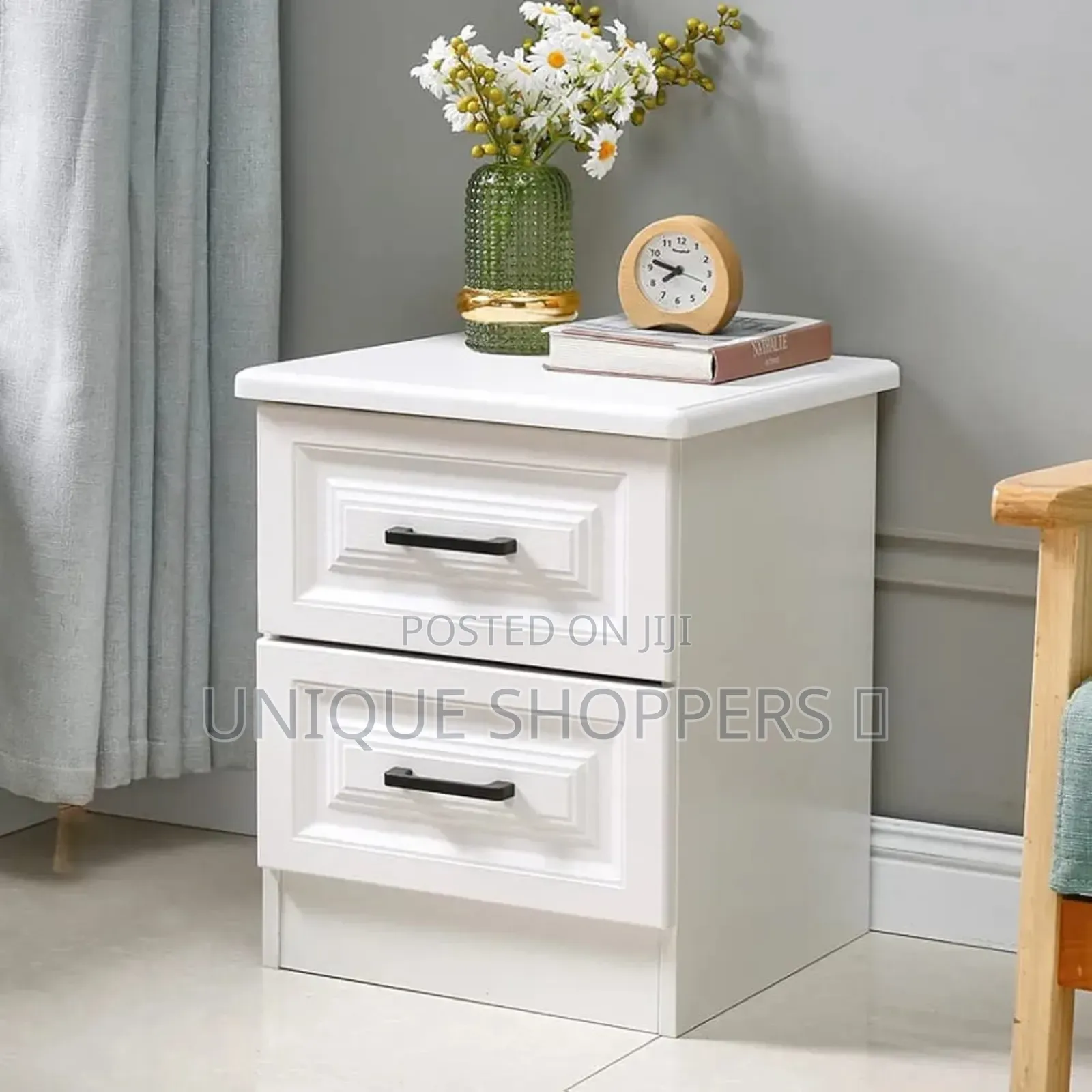 Wooden Bedside Drawer H50cm D40cm W48cm