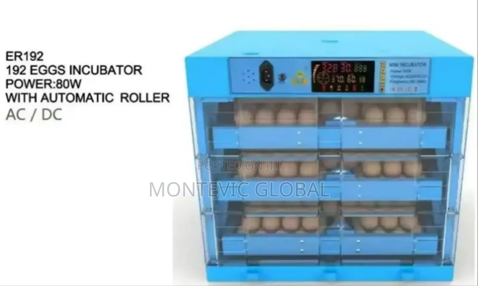 Imported 192eggs Incubator With Automatic Turning