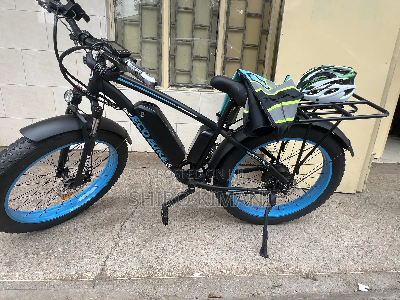 Safest Fast Tyre Electric Eco Bike With Helmet
