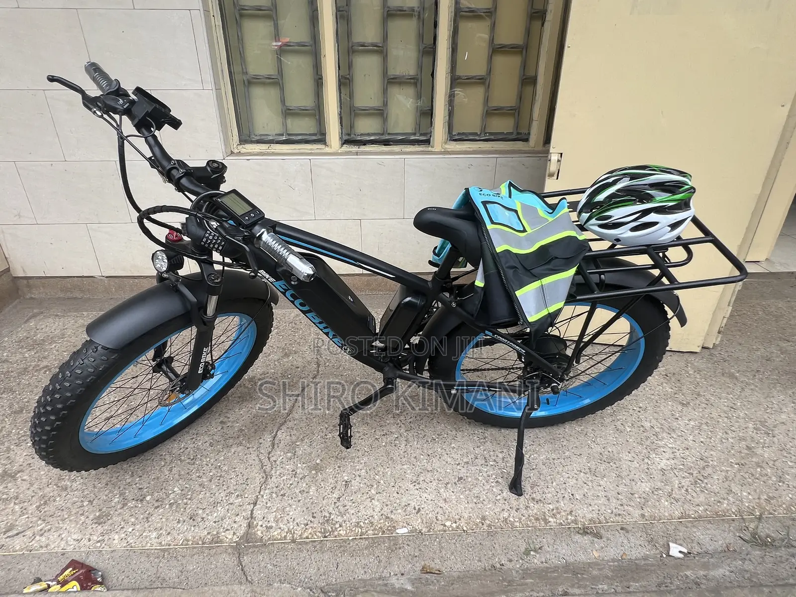 Safest Fast Tyre Electric Eco Bike With Helmet