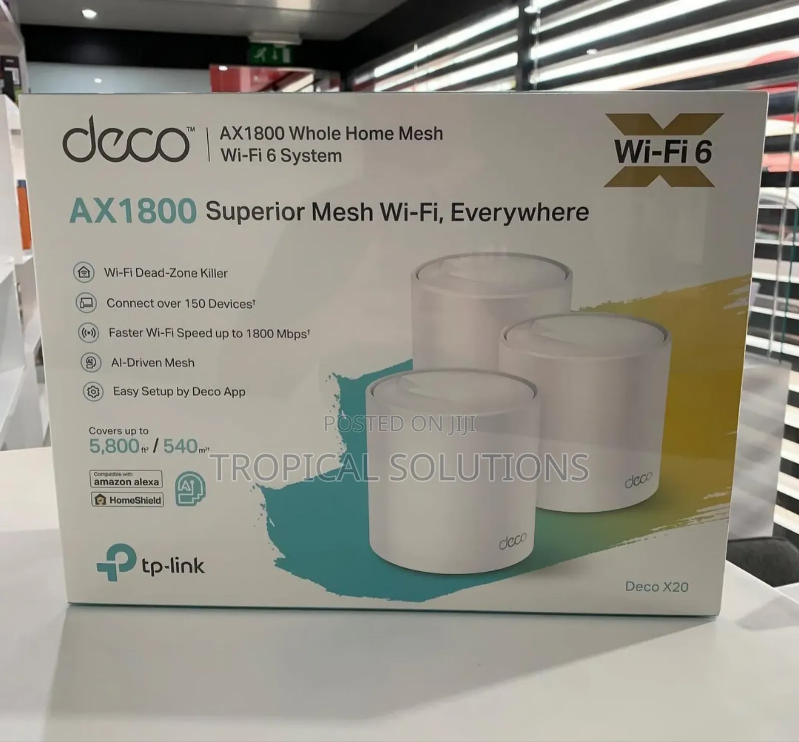 Tp-Link Deco X20 Wifi 6 (3 Pack) Ax1800 Tl-Deco X20