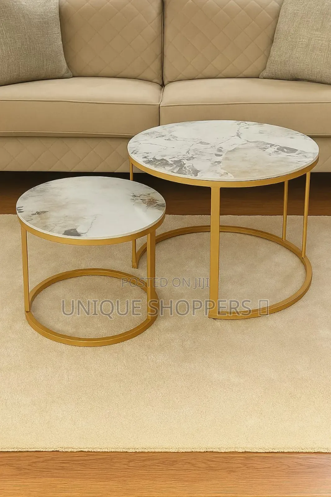 Pure Marble Nesting Stool 2pc Set