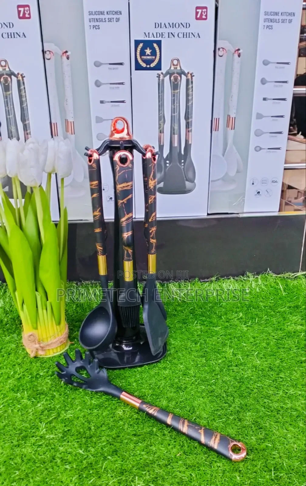 7pcs Silicone Spoon Set