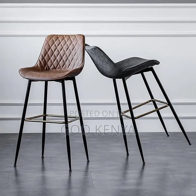 Dining Chair ; Metal Legs Wood Black Cooling Dining Chair