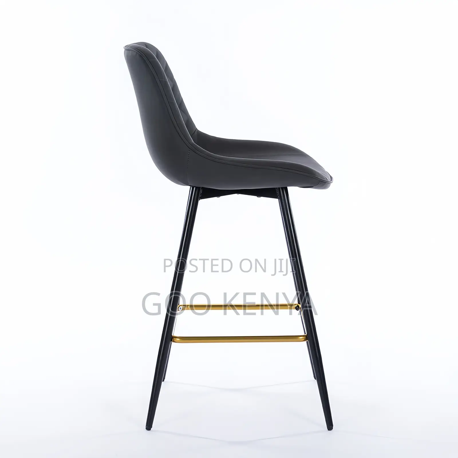 Dining Chair ; Metal Legs Wood Black Cooling Dining Chair