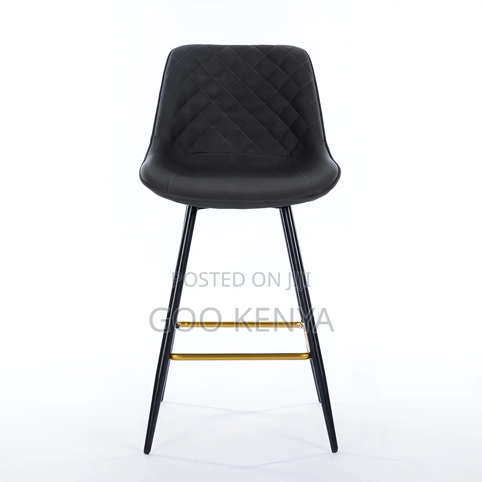 Dining Chair ; Metal Legs Wood Black Cooling Dining Chair