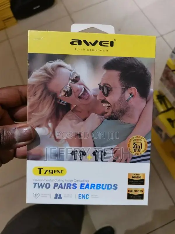 Awei T79 Enc 2 Pair Noise Cancelling Heavy Bass Bluetooth