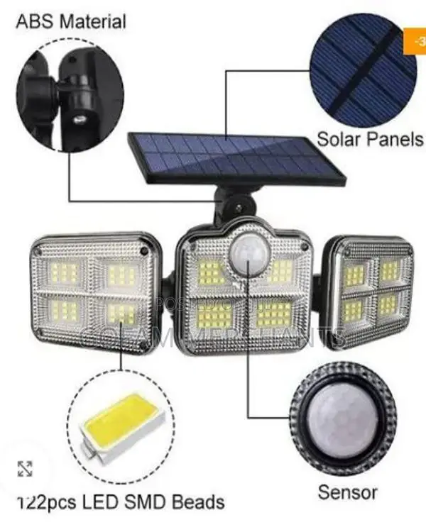 Solar Light 120 Leds Solar Motion Sensor Flood Lights
