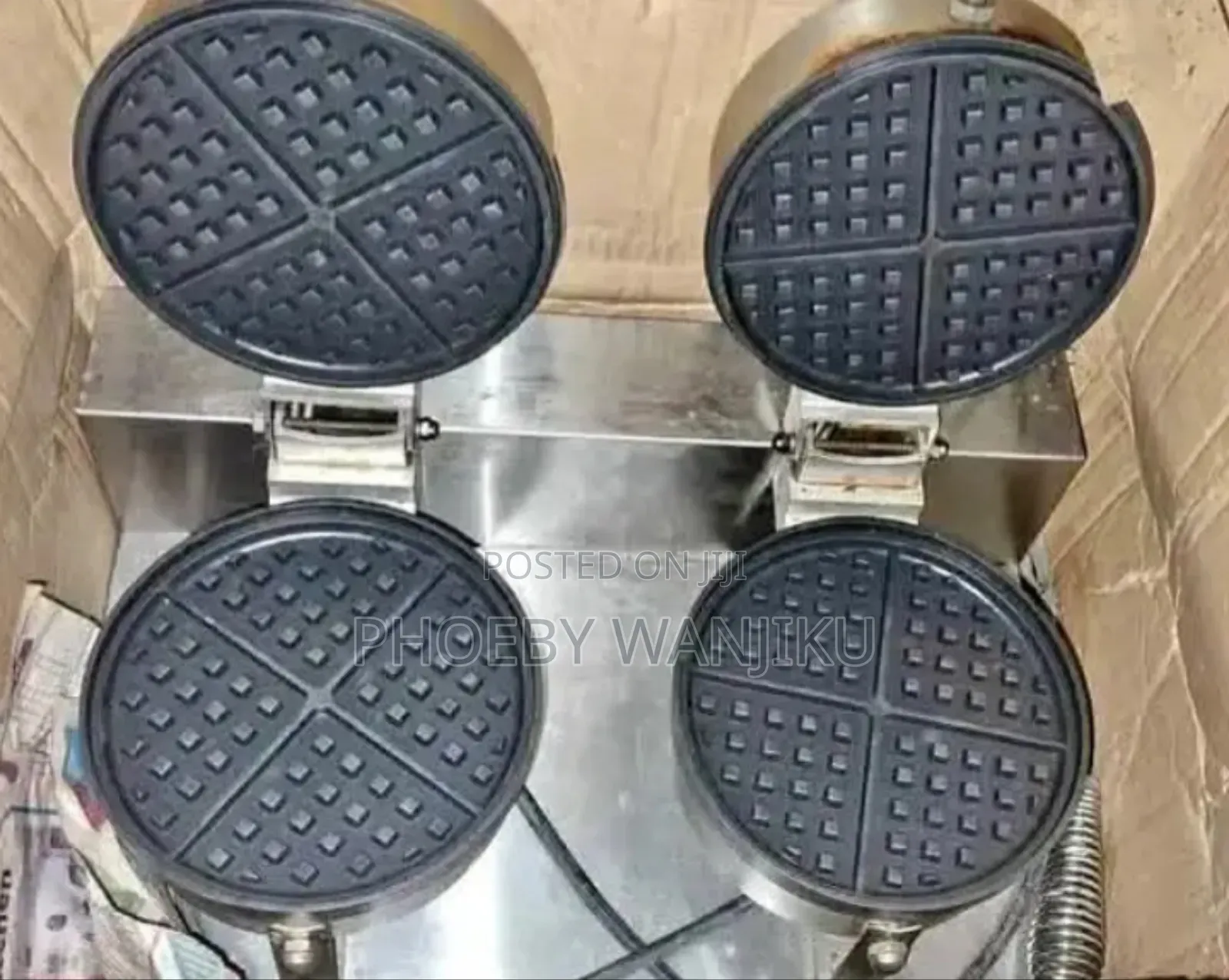 Double Waffle Maker Machine
