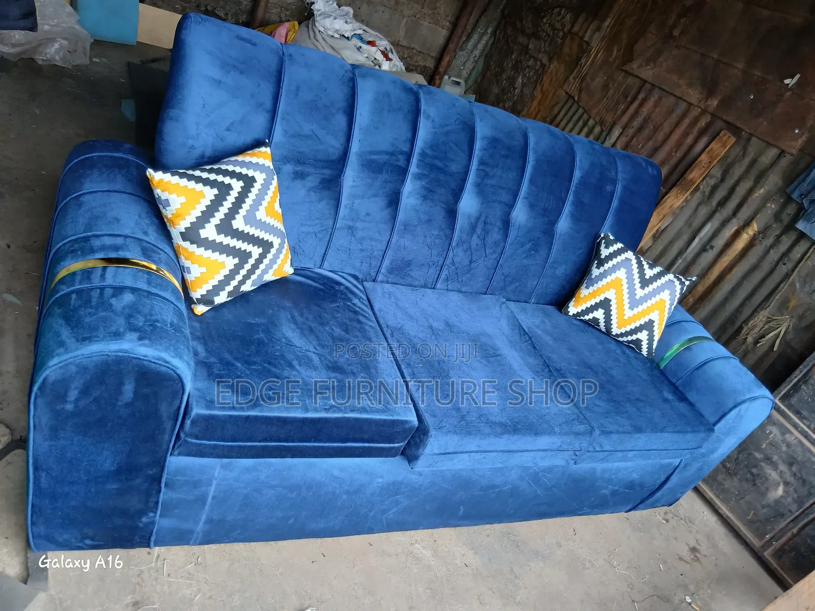 3,2 Blue Three Seater Sofa Set for Sale