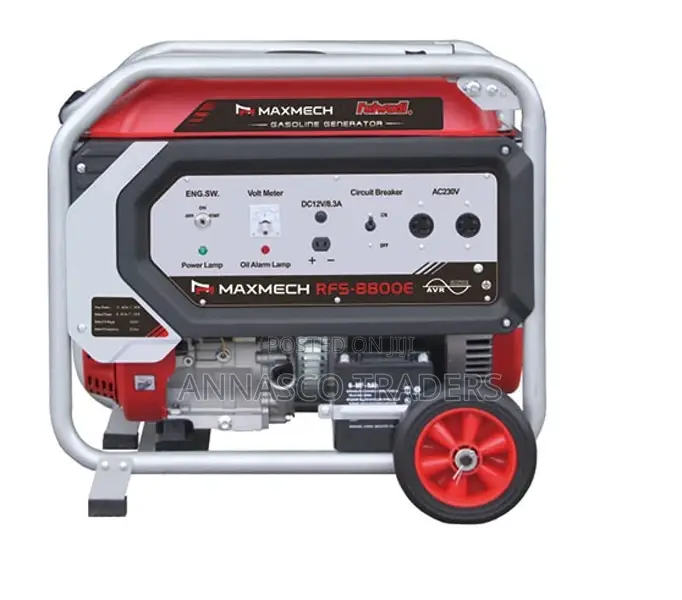 Electric Start Generator Maxmech Rfs-8800e 9.4 Kva/7.5 Kw