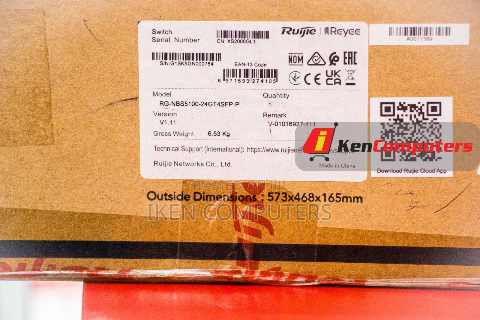 Ruijie Reyee 24port Gigabit4sfp Ports(Rg-Nbs5100-24gt4sfp-P)