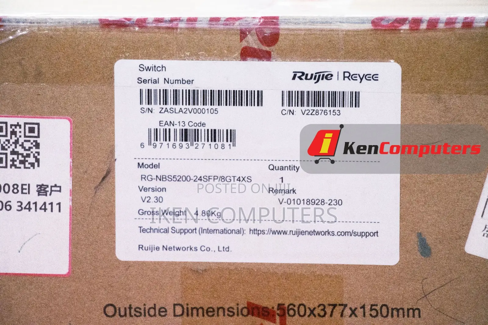 Ruijie Reyee 24-Port Gigabit Layer 3 Non-Poe Switch
