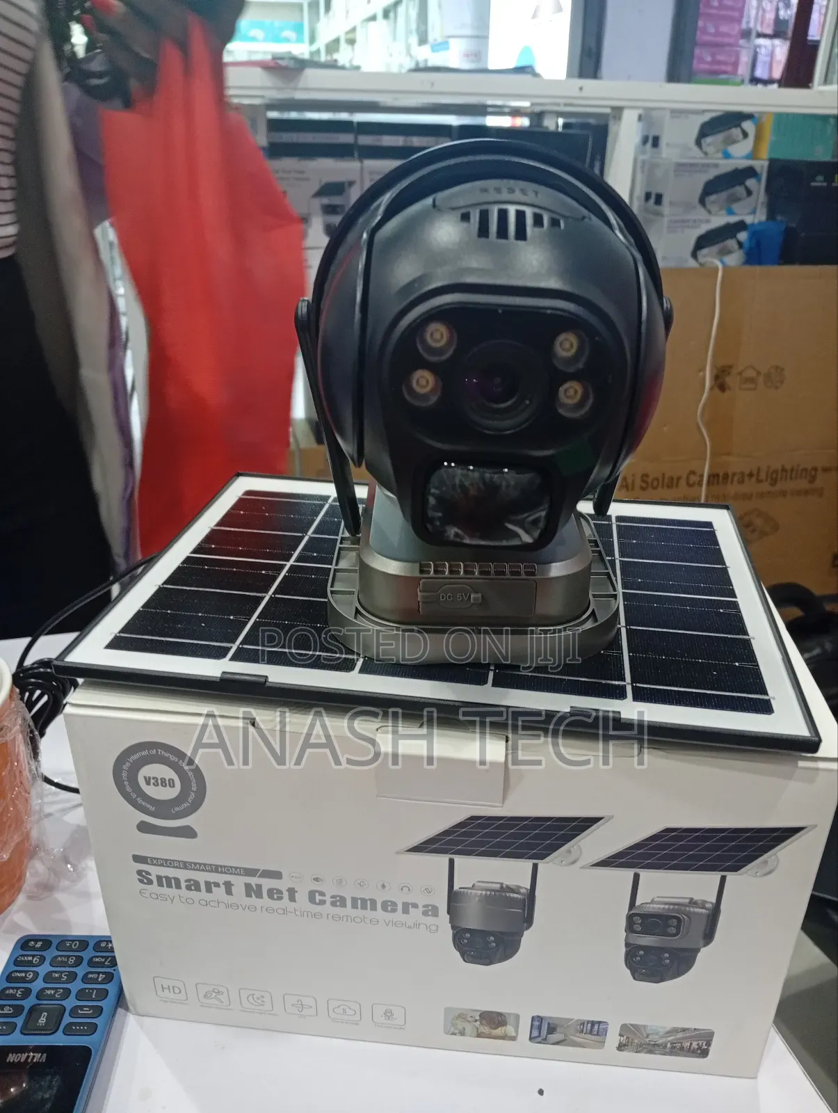 Outdoor Security 4g Simcard PTZ Rotating Solar CCTV Camera