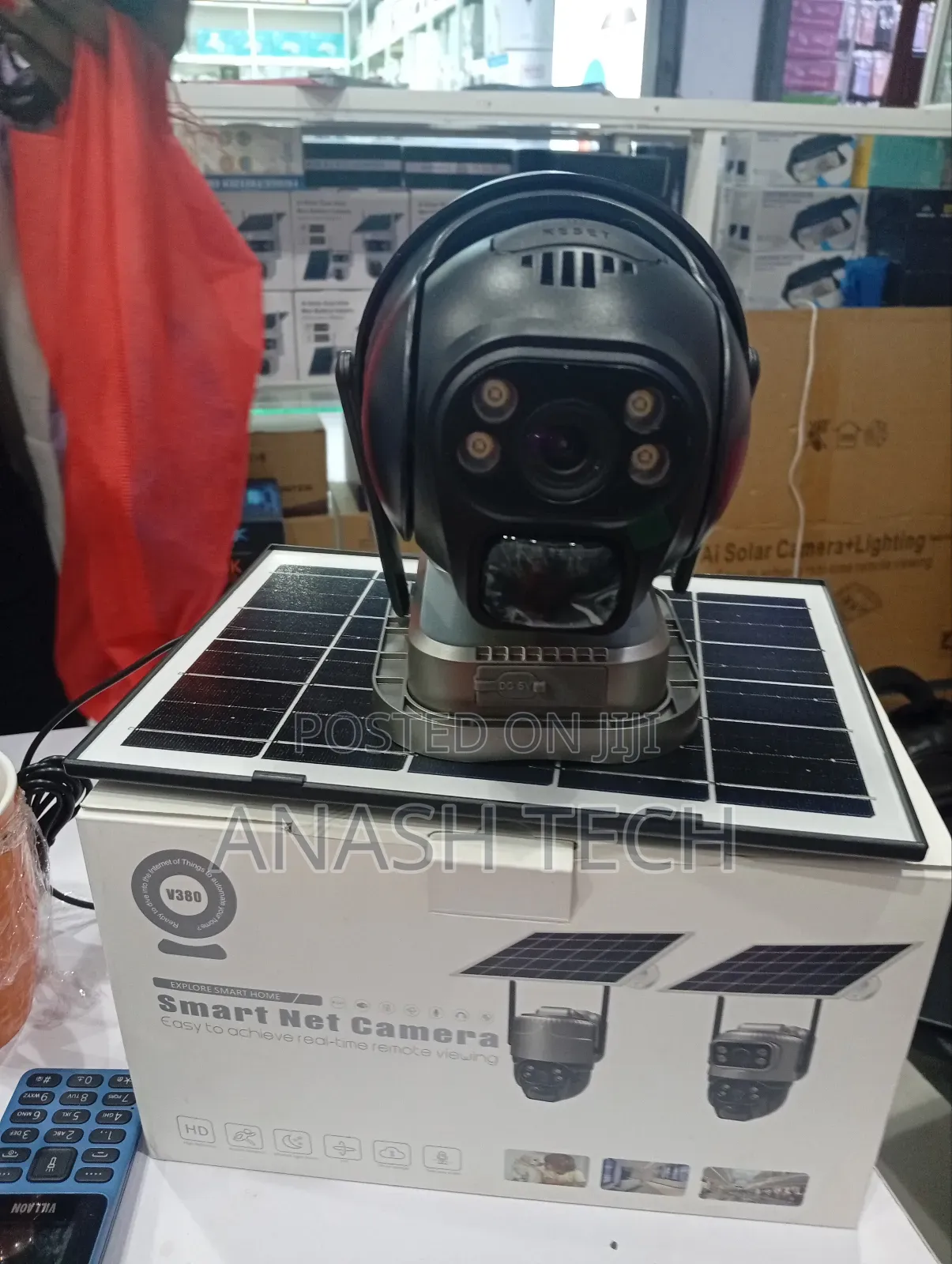 Outdoor Security 4g Simcard PTZ Rotating Solar CCTV Camera