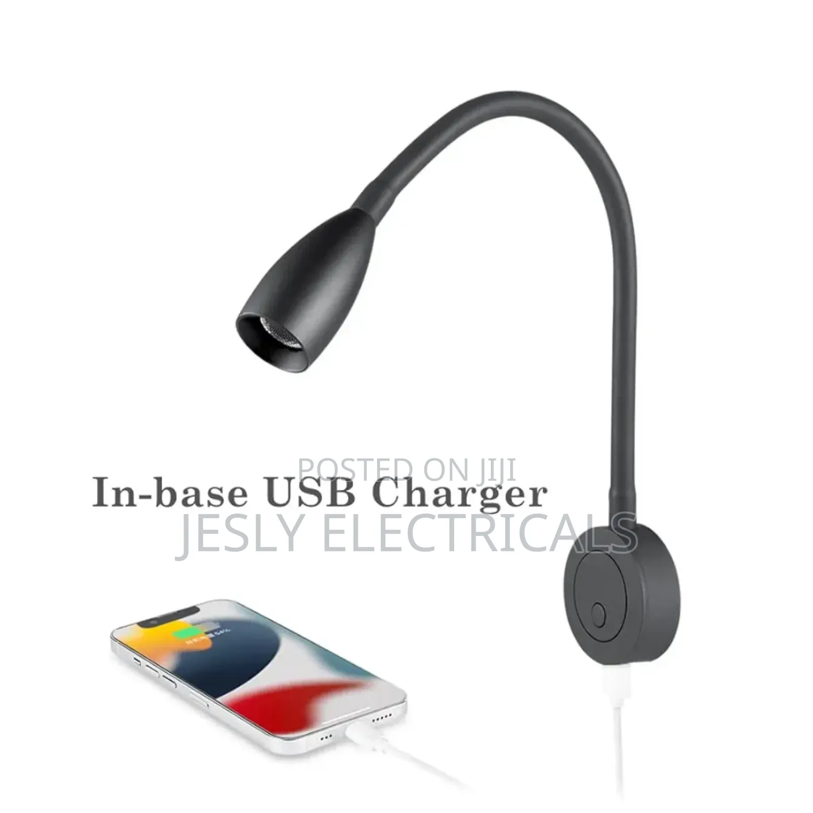 Flexible Gooseneck Wall-Mounted Reading Lamp