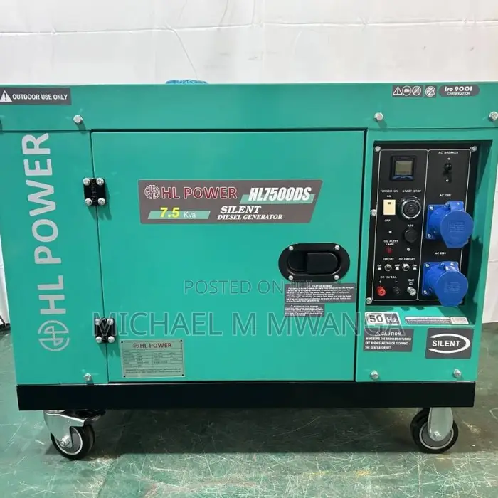 Electric Start 7.5kva Diesel Generator Hl7500ds