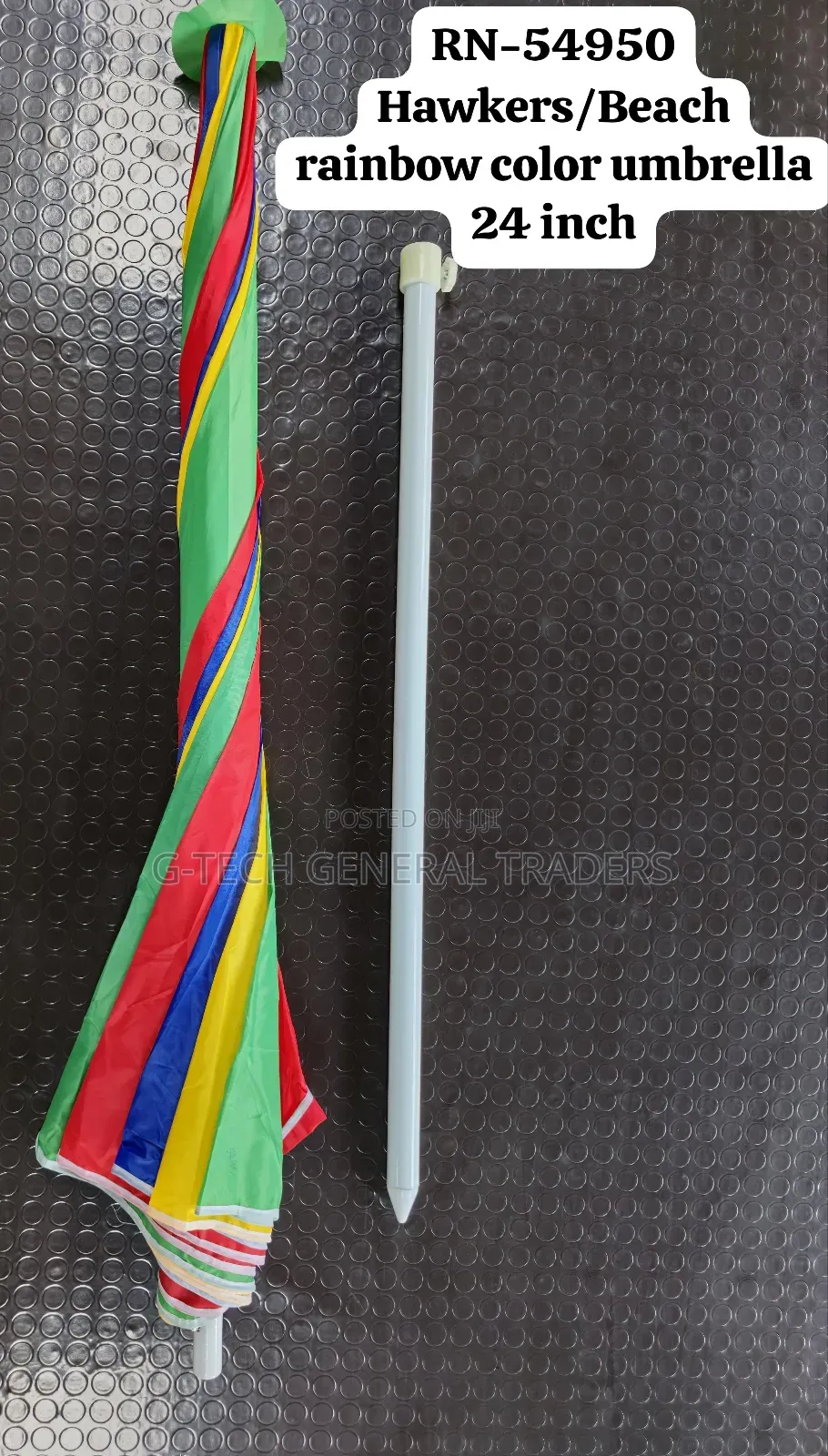 Rainbow 24inch Beach/Hawker Umbrella