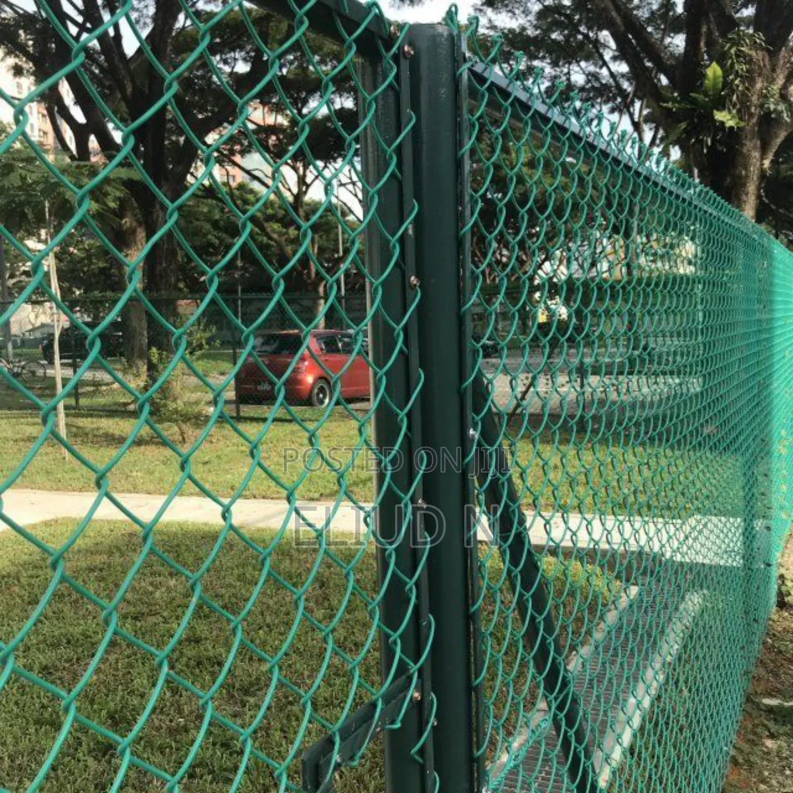 Coated Chain Link/Colour Green