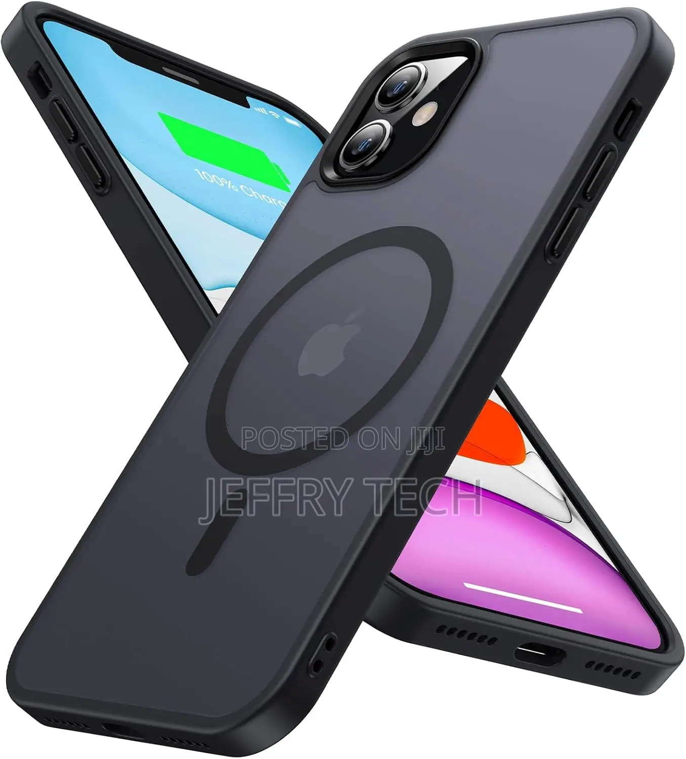 Olialia Strong Magnetic Translucent Case for iPhone 11 Case