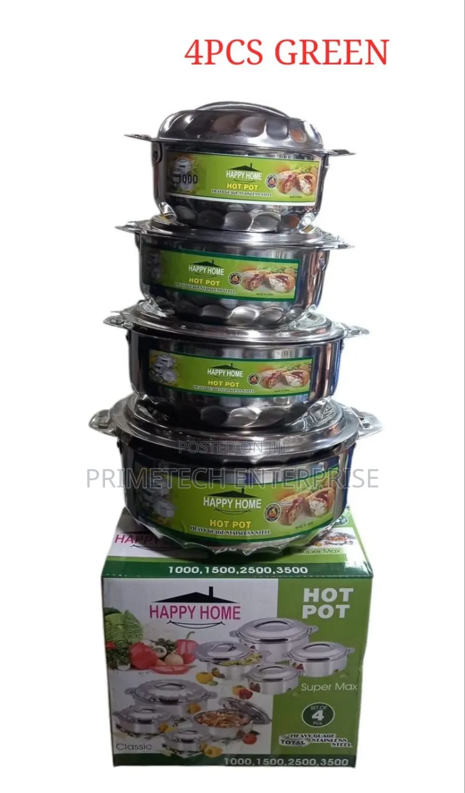 Happy Home Hot Pots -4 PCS