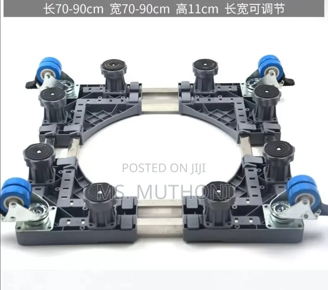 Heavy-Duty Double Tube Fridge/Washing Machine Stand (70-90 )