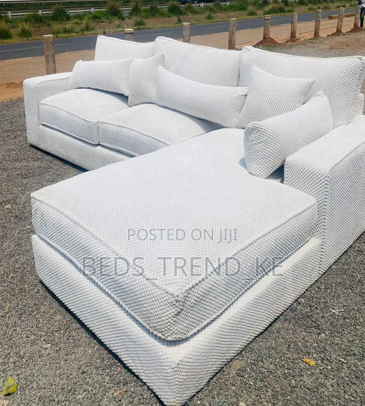 Relaxing 6 Seater L Sofa Set