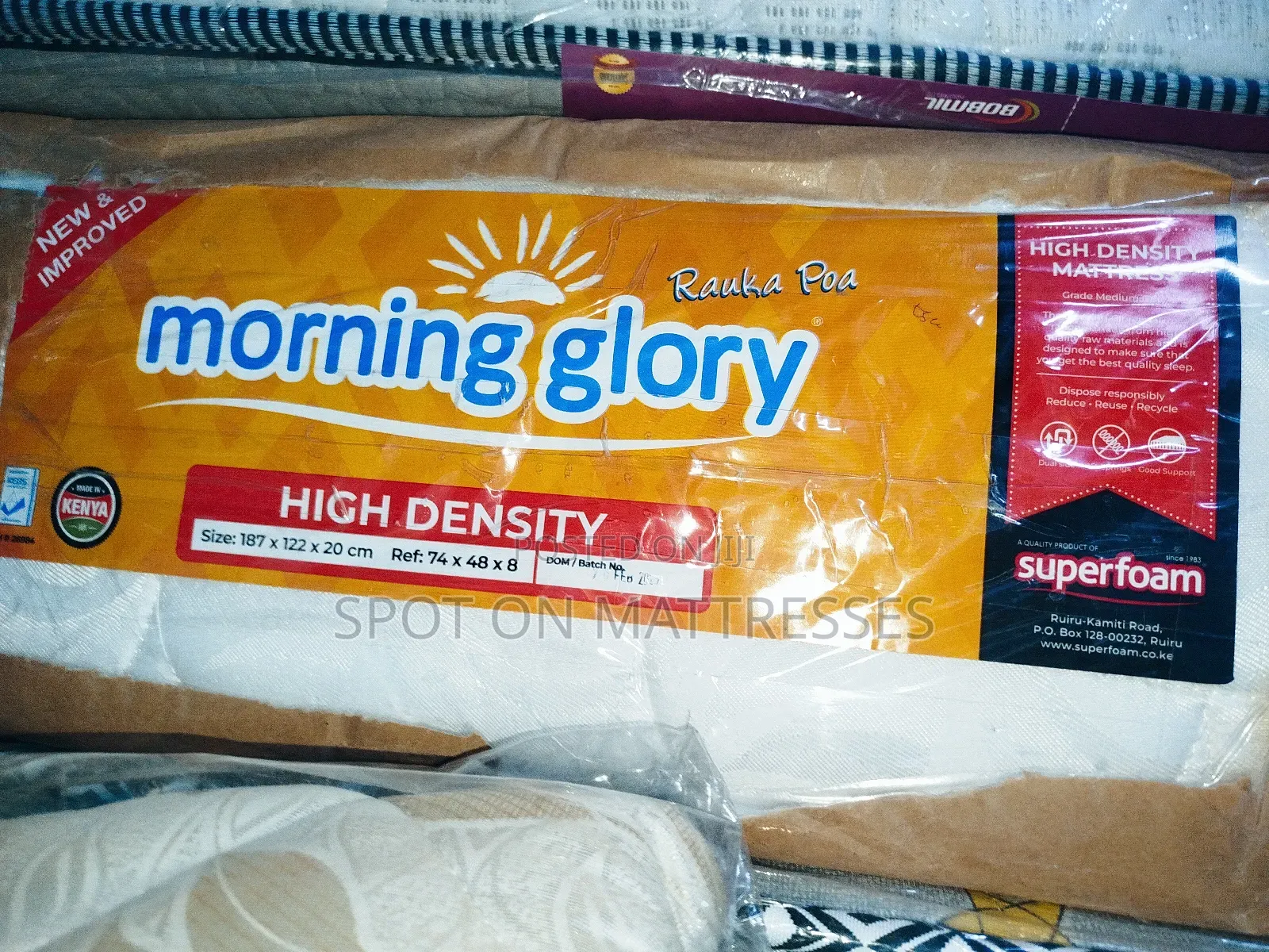 Whitish! 4by6 8inch Hd Quilted Mattresses + Free Delivery