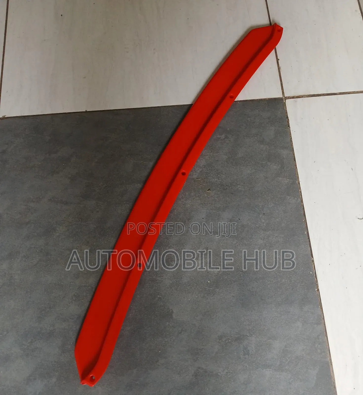 Car Front Bumper Lip Red