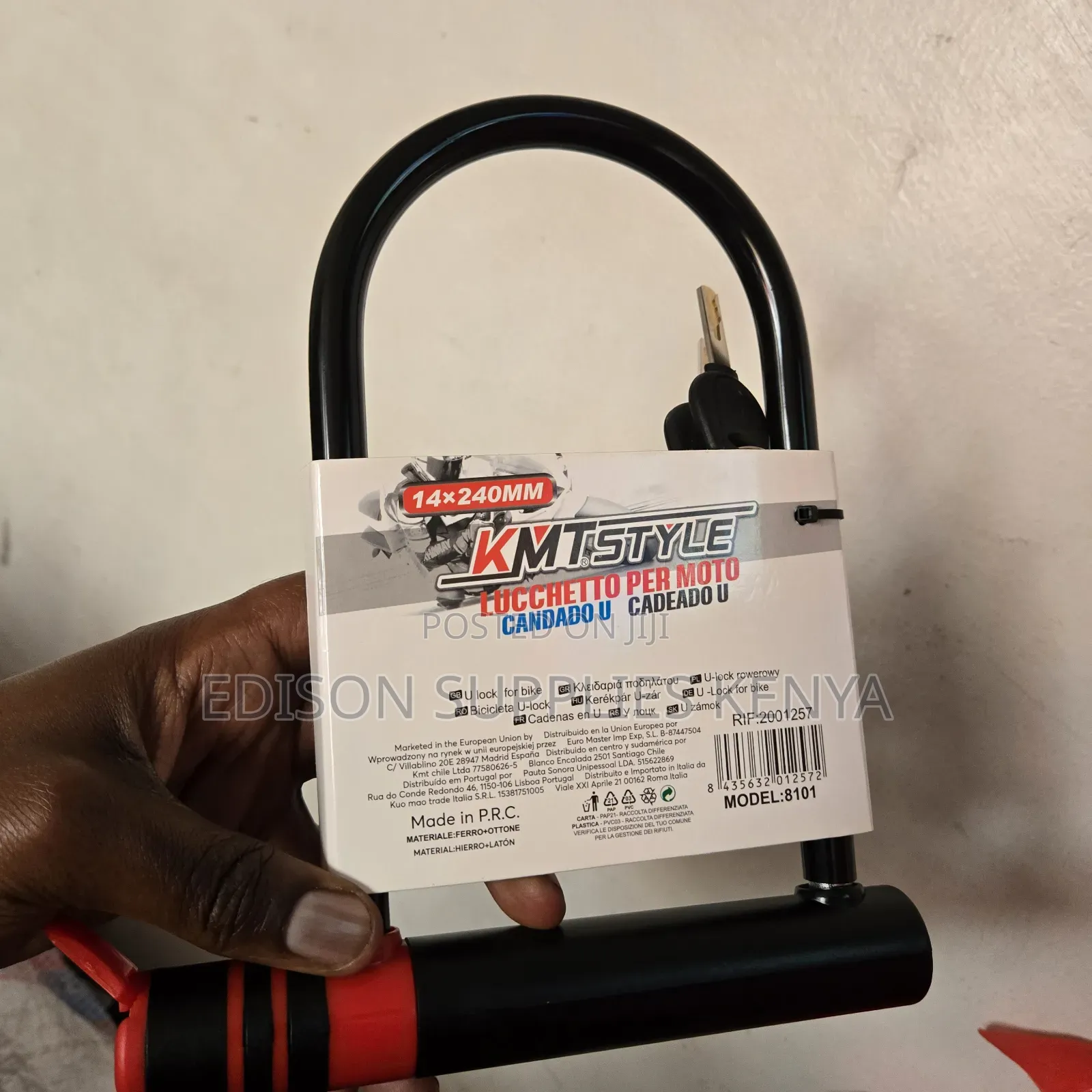 U Lock Bike Locks Motorcycle Shackle Bicycle Security 2 Keys